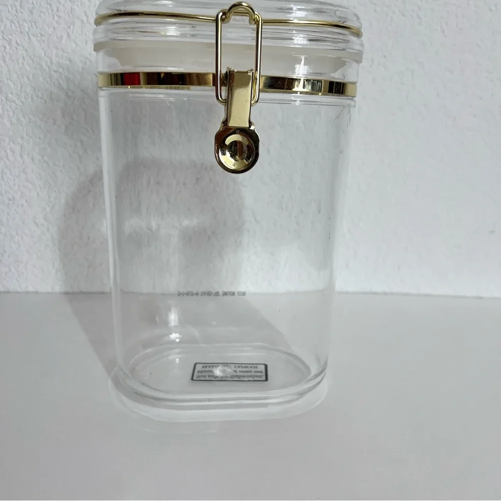 Acrylic Airtight Clear Food Grade Storage Canister with Clamp Lid